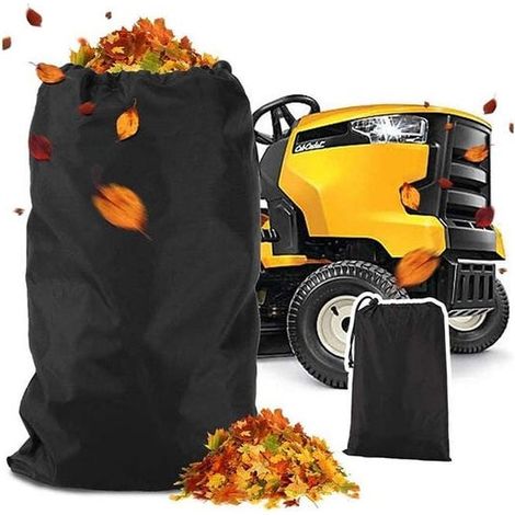 Sac de ramassage pour tondeuse autoportée, collecteur d'herbe avec aération et zip bas, 244x142 cm, toile 210D, compatible tracteur de jardin (1/5)