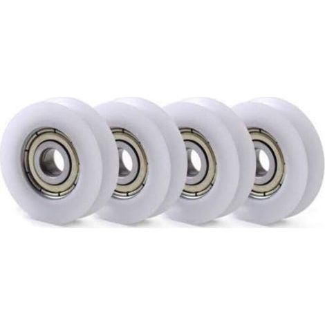Lot de 10 poulies de guidage en nylon U – Roulement à billes 608 – Diamètre extérieur 30mm, alésage 6mm, épaisseur 10mm – Pour applications industrielles (1/4)