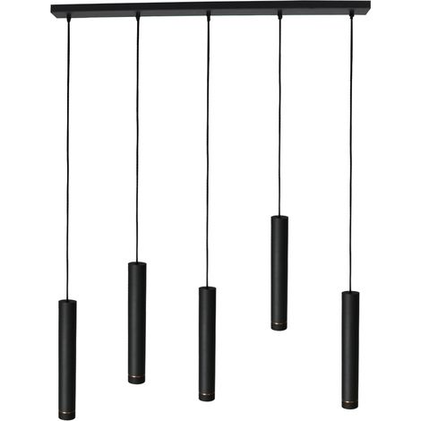Mexlite - suspension - DownLume - noir - métal - grande lampe de (1/4)