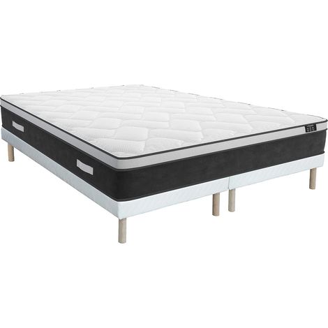 Set Art Collection di DREAMEA: Rete + Materasso ibrido molle insacchettate e memory YSMÉE 180 x 200 cm (1/5)