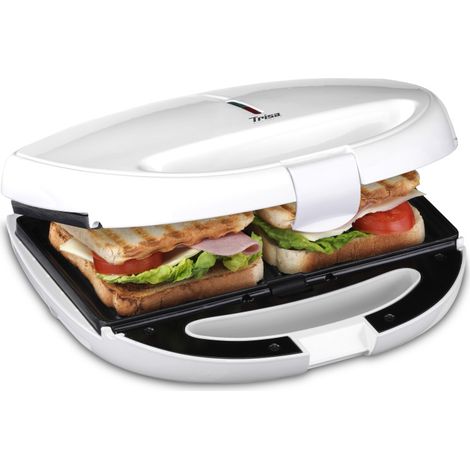 TRISA Sandwichtoaster 850W antihaftbe. Sandw./Waffeln/Grillpl. ws