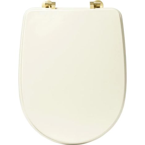 Abattant WC Design "Duo" 49cm Ivoire (1/4)