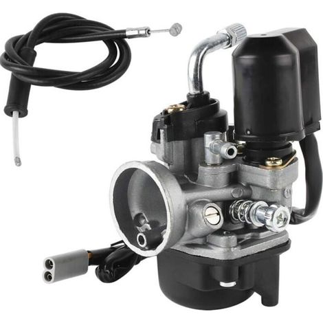 Carburatore di ricambio per scooter da 50cc – alesaggio 17,5 mm – starter a controllo elettronico – senza foro di troppo pieno (1/4)