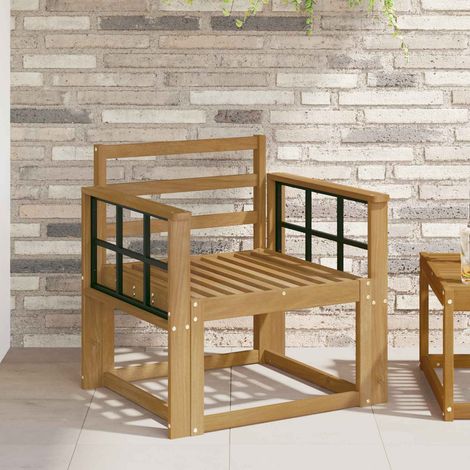 Teenpull – Outdoor-Sofagarnitur Massivholz Akazie Weiß (1/5)