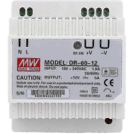 Alimentation haute précision 60 W pour montage sur rail DIN, sortie unique avec commande PWM (1/4)