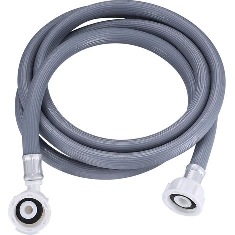 Tuyau de Rallonge pour Lave Linge, Machines à Laver Tuyau Arrivée d'eau pour Lave Vaisselle, Droit Tuyau Alimentation machine a laver - 2 m. (1/2)