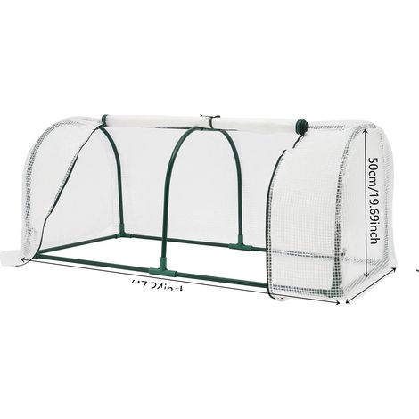 Estructura de invernadero de aluminio, protección duradera, función de control climático, BLANCO (1/2)