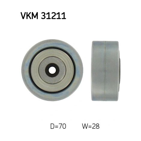Poulie renvoi/transmission, courroie trapézoïdale à nervures SKF VKM 31211 AUDI