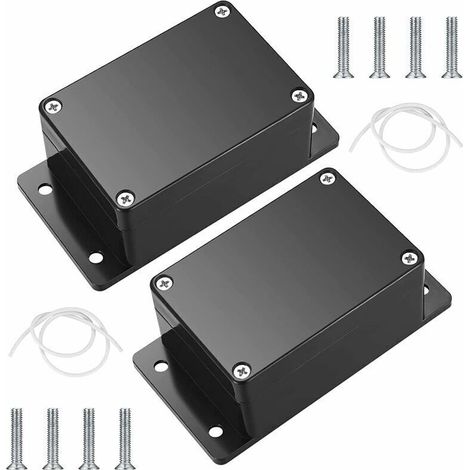 Boîte de dérivation étanche IP65 – 2 pièces 100 x 68 x 50 mm – ABS noir pour installations intérieures et extérieures – Protection optimale câbles (1/5)