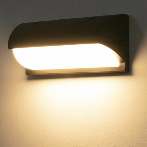 Applique extérieure étanche LED simple demi-cercle carré (type D 18w blanc chaud),pour l'intérieur et l'extérieur (1/5)