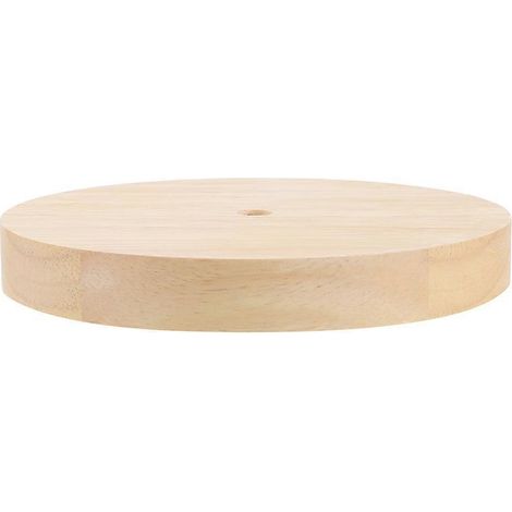 Pied de lampe de bureau de rechange, socle rond en bois pour lampe de table, socle de lampe en bois à faire soi-même (1/5)
