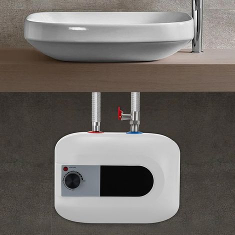 Warmwasserspeicher/Boiler 6L Untertisch Druckfest,1500W Kleiner Druckfester Warmwasserboile mit Thermostop-Funktion&LED-Temperaturanzeige für Küche,Bad (1/5)