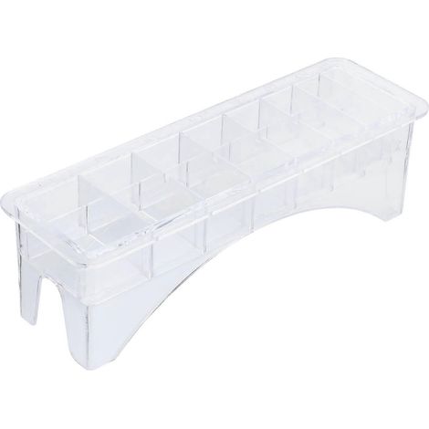 Boîte de rangement pour peignes de guidage et guide-coupe pour tondeuse, étui de rangement pour peignes de positionnement de tondeuse, boîte pour protège-coupe-22.00X6.50X6.50CM (1/2)