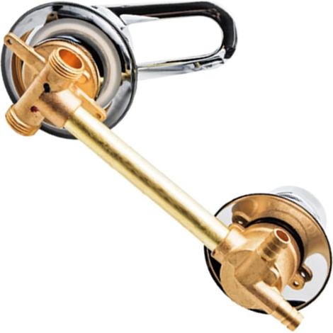 Mitigeur douche haute pression 2 voies en laiton avec cartouche céramique, poignée épaisse réglable entraxe 10-14,5 cm (1/5)