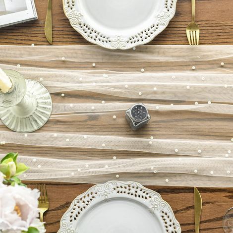Chemin de table JeiibrZui Art Moderne - 40 x 140 cm - 1 Pièce - Design Rétro Multicolore pour la Décoration de Table à Manger et de Salon (1/5)