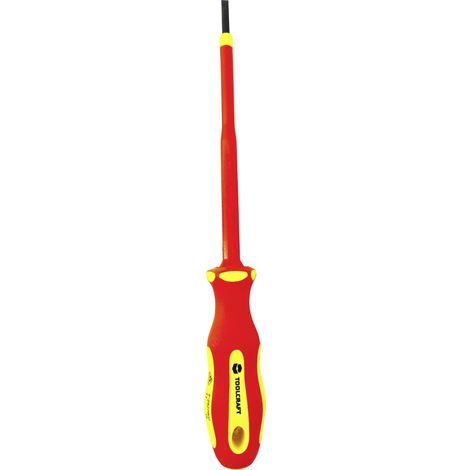 TOURNEVIS PLAT TOOLCRAFT TO-5345685 VDE, POUR LÉLECTRONIQUE ET LA MÉCANIQUE DE PRÉCISION, POUR LATELIER 1 PC(S) (1/3)