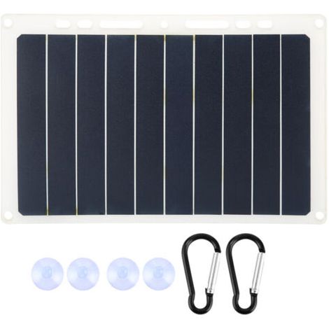 Panneau Solaire, Chargeur Solaire USB, Chargeur De Panneau Solaire, Chargeur De Panneau Solaire pour Chargeur Solaire Panneau Solaire Camping en Plein Air (1/4)