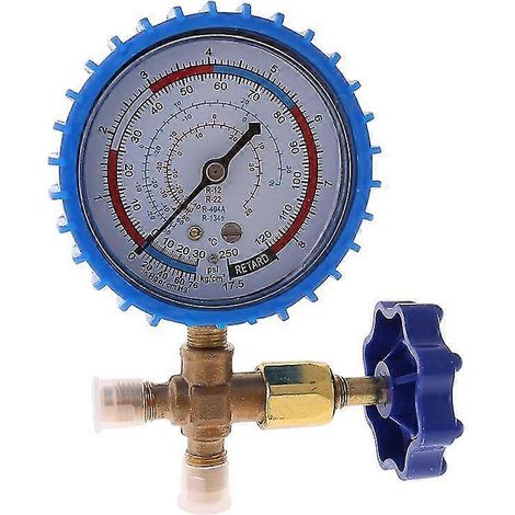 Manomètre de recharge de réfrigérant pour climatisation 220 psi 500 psi (1/5)