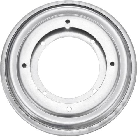 13,8 cm (5,5 Zoll) drehbarer Plattenteller, Schwenkständer, runder Plattenteller, fürs Büro, silberfarben.