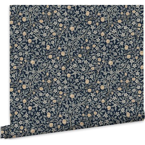 William Morris At Home Vliestapete Clover Midnight - 10mx52cm (1/5)