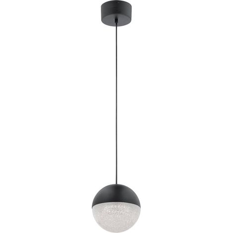 Elstead Kichler Moonlit Plafoniera a sospensione sferica a LED integrata Nero opaco, 3000K (1/5)