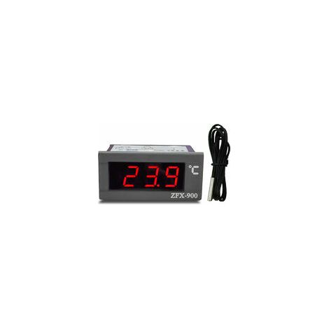 Thermomètre indicateur de température intégré panneau d'affichage numérique intelligent de la température adapté au réfrigérateur congélateur congélateur, noir (1/4)