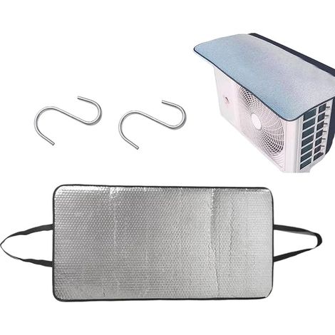 Housse de protection magnétique imperméable en feuille d'aluminium pour unités extérieures, résistante à la chaleur et à la poussière pour fenêtre, mur, climatisation, maison, appartement, garage (1/5)