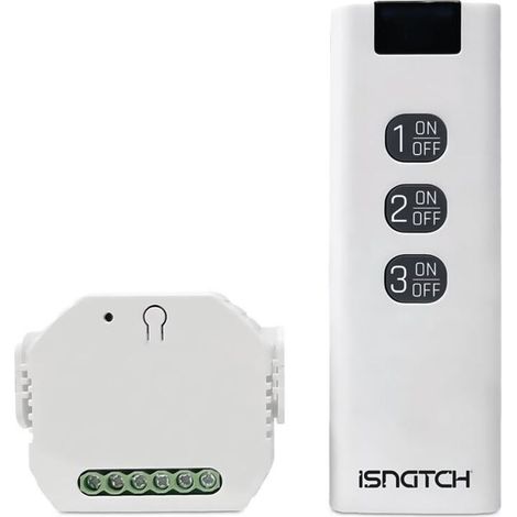 Module Wi-Fi Pour Éclairage - 10 A - 2000 W - Compatible Google Home Et Alexa - Installation Sur Boîte Ou Rail Din - Blanc - 1 Pièce (1/4)