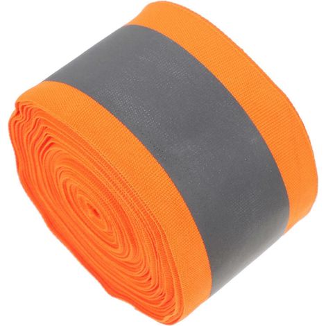 Bandes réfléchissantes haute visibilité pour sacs à dos, en polyester, fluorescentes, pour appareils de mesure de sécurité, 1 rouleau (1/5)