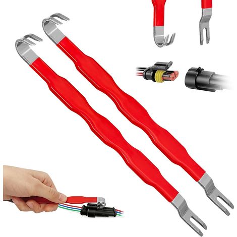2 x connecteurs électriques, outil pour débrancher les connecteurs de voiture électrique, outil de séparation, outil universel pour débrancher les connecteurs de voiture électrique, outil de déverroui (1/5)