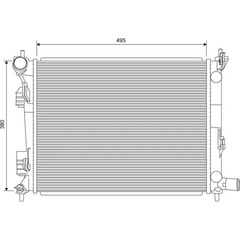 Radiateur, refroidissement du moteur Valeo 701620 HYUNDAI 253100U000 253101R000