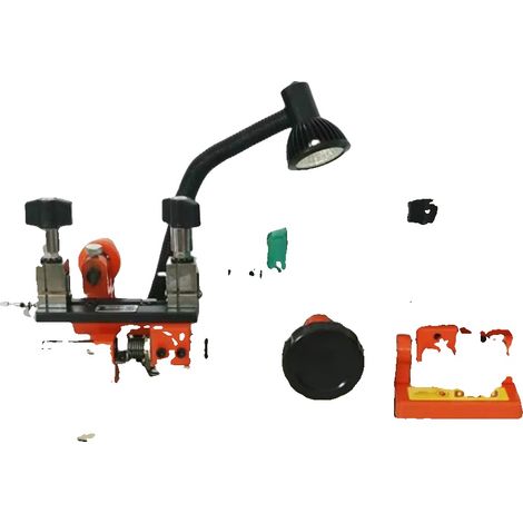 Máquina duplicadora de llaves, metálica, diseño compacto, potencia de 120 W, rango de voltaje de 110 V/220 V, adecuada para cortar llaves horizontales. (1/5)
