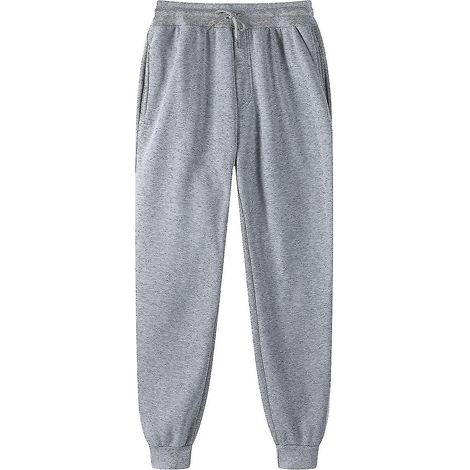 Pantalon homme, pantalon de survêtement, legging rembourré, pantalon décontracté - XXL - Gris (1/5)