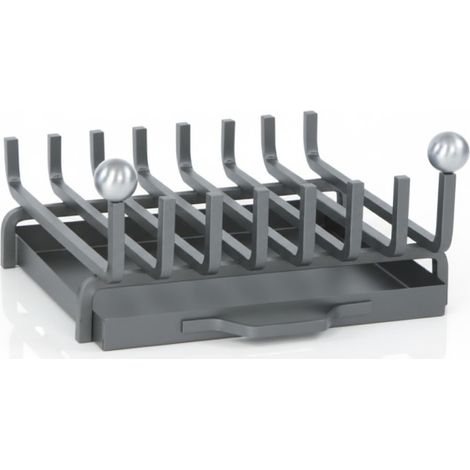 Parrilla Chimenea Clasica Hierro Antracita con Cajón 44x40x22 cm  Ideal para Chimeneas y Barbacoas (1/5)