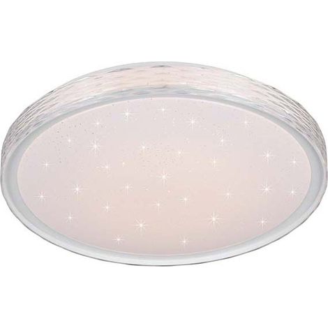 LED Deckenleuchte Deckenlampe Wohnzimmerlampe Metall weiß Dimmbar LED D 39 cm