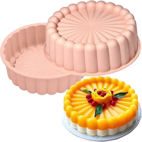Wiederverwendbare Silikon-Sonnenblumen-Kuchenform – 18 cm (7 Zoll) für Kuchen und Brote (1/5)