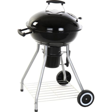DKD Home Decor Barbecue Noir Standard avec Thermomètre (1/5)