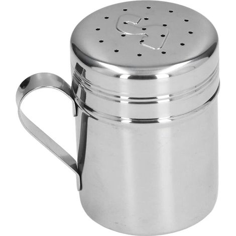Salière, distributeur d'épices poignée pratique shaker à épices en acier inoxydable pour barbecue domestique voyageant (1/5)
