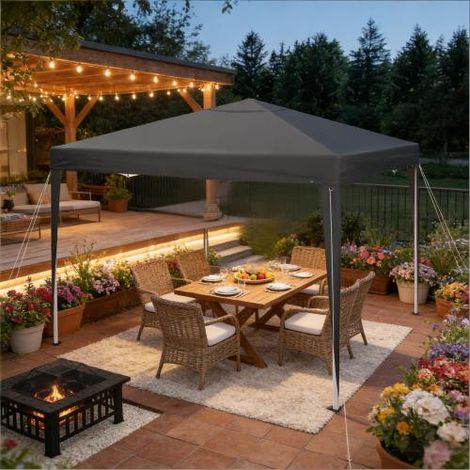 Gazebo für Parteien mit Tragetasche,Pop Up Dachzelt,Tragbarer Gazebo,für Outdoor(nur mit Gazebo) 
On-Site