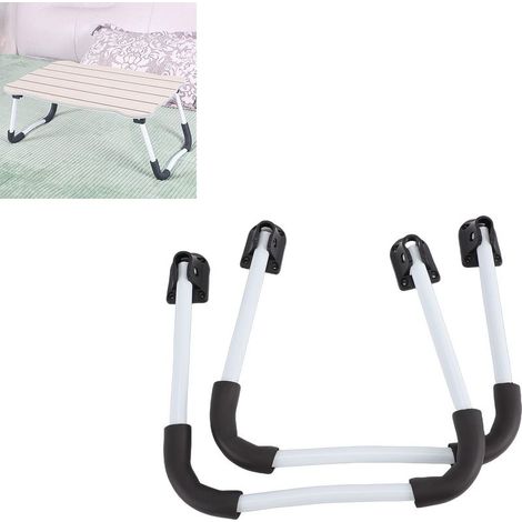 Pieds de table pliables Pieds robustes pour table de camping/bureau Pieds en métal/plastique avec embouts antidérapants Hauteur 27 cm Pour largeur 38 cm & longueur 58 cm (1/5)