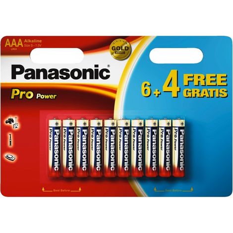 Panasonic Pro Power AAA 6+4 Batterie à usage unique Alcaline (1/2)