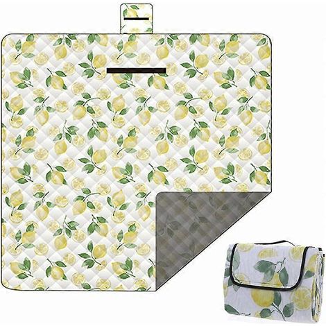 Couverture de pique-nique imperméable 200x200 cm, pliable, idéale pour la plage (1/5)