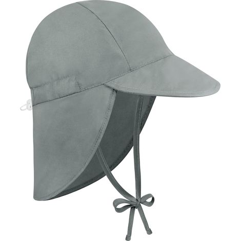 Chapeau Soleil Enfant, UV SPF50+ D'été Casquette Cou Protection Réglable Douce Chapeaux Soleil Bebe Respirant Anti UV Bob pour 1-5 Ans Filles Garçons (1/5)