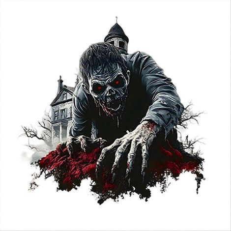 Stickers muraux 3D, stickers de sol Halloween, autocollants mains 3D horrifiques, décoration intérieure et extérieure pour salle de bain. (1/5)