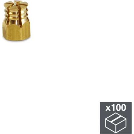 Bussola ad espansione, M4, D. 5,5 mm, Ottone, 100 pezzi 4028402 EMUCA (1/4)