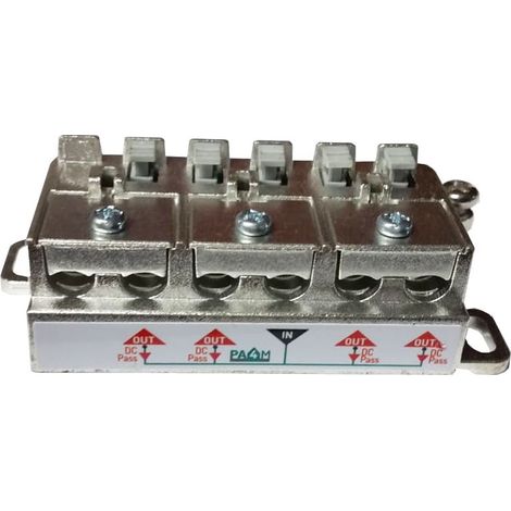 Fracarro 287458 PA4M 4-Way Terminal Splitter PAM Series TV and Satellite Band (5-2400MHz)
