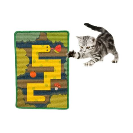 Griffoir pour chat en sisal naturel durable, protection meubles efficace, installation facile sans traces, design esthétique (1/4)