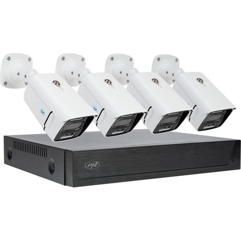 Kit videosorveglianza PNI House IPMAX POE 3, NVR con 4 porte POE, 4 telecamere 3MP, esterno, Power over Ethernet, rilevamento volti (1/5)
