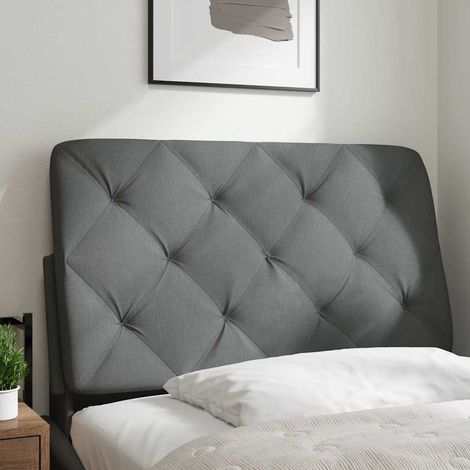 Maison Exclusive - Cuscino Testiera Grigio Scuro 90 cm in Tessuto (1/5)