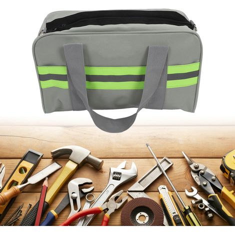 Reflektierende Werkzeugtasche für elektrische Geräte, dicke, doppellagige Werkzeugtasche aus Oxford-Gewebe, Aufbewahrungstasche für Outdoor-Werkzeuge, 35,5 cm (14 Zoll) (1/5)